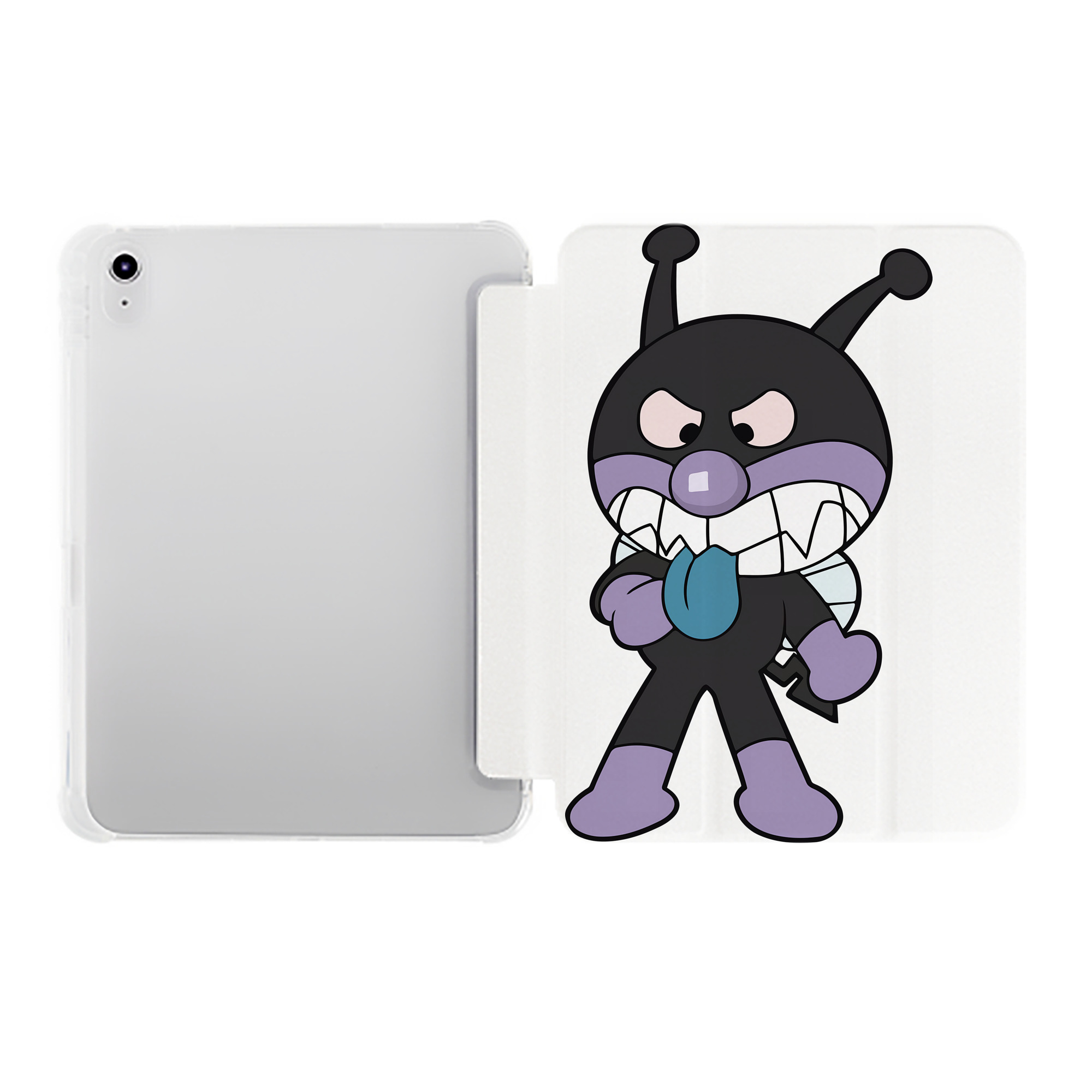 （画像用） アンパンマン Anpanman IPad ケース ペン収納付き 三つ折りスタンド PUレザー×シリコン 対応機種9.5/10.5/10.9インチ